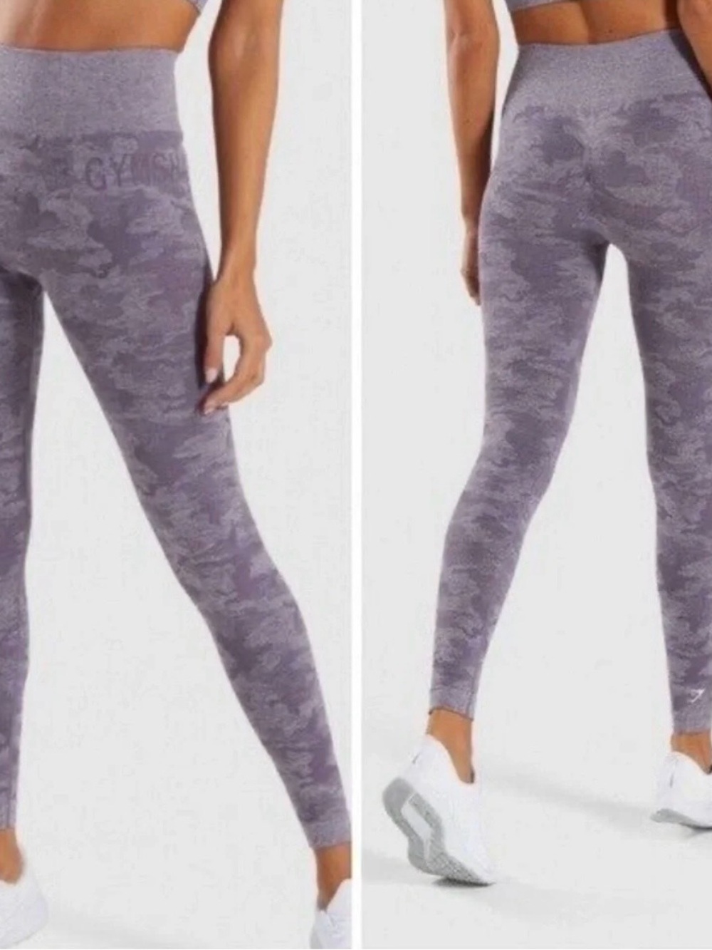 Gymshark Charcoal Camo High-Waist Leggings